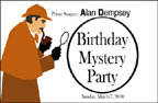 Sherlock Holmes mystery  party invitation