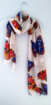 Japanese butterfly scarf