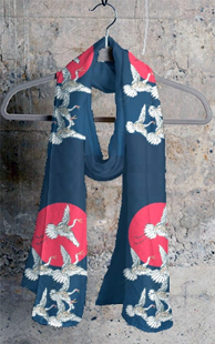 Night Cranes scarf