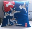 cranes heron pillow